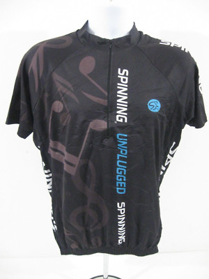 Mad Dogg Athletics Spinning Large Herren Radtrikot schwarz