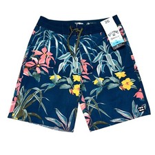 Billabong Big Boys Size 26 Blue Sundays Pro Mid Recycler Board Shorts Swim NWT