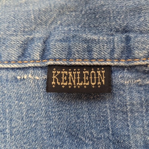 *Attic Find* Vintage KenLeon Size 9 Embroidered Denim Hippy Bellbottoms - Picture 3 of 16
