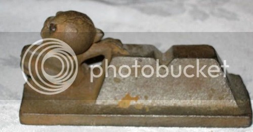 ANTIQUE USA WW II KAISER STEEL CO. CAST IRON PIG HOG DESK ART FARM PAPER WEIGHT - Picture 3 of 4