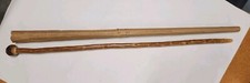 Vintage 1935 Wood 36" Willow/Oak/Fig Walking Cane Stick Made by W.A. Hutchison