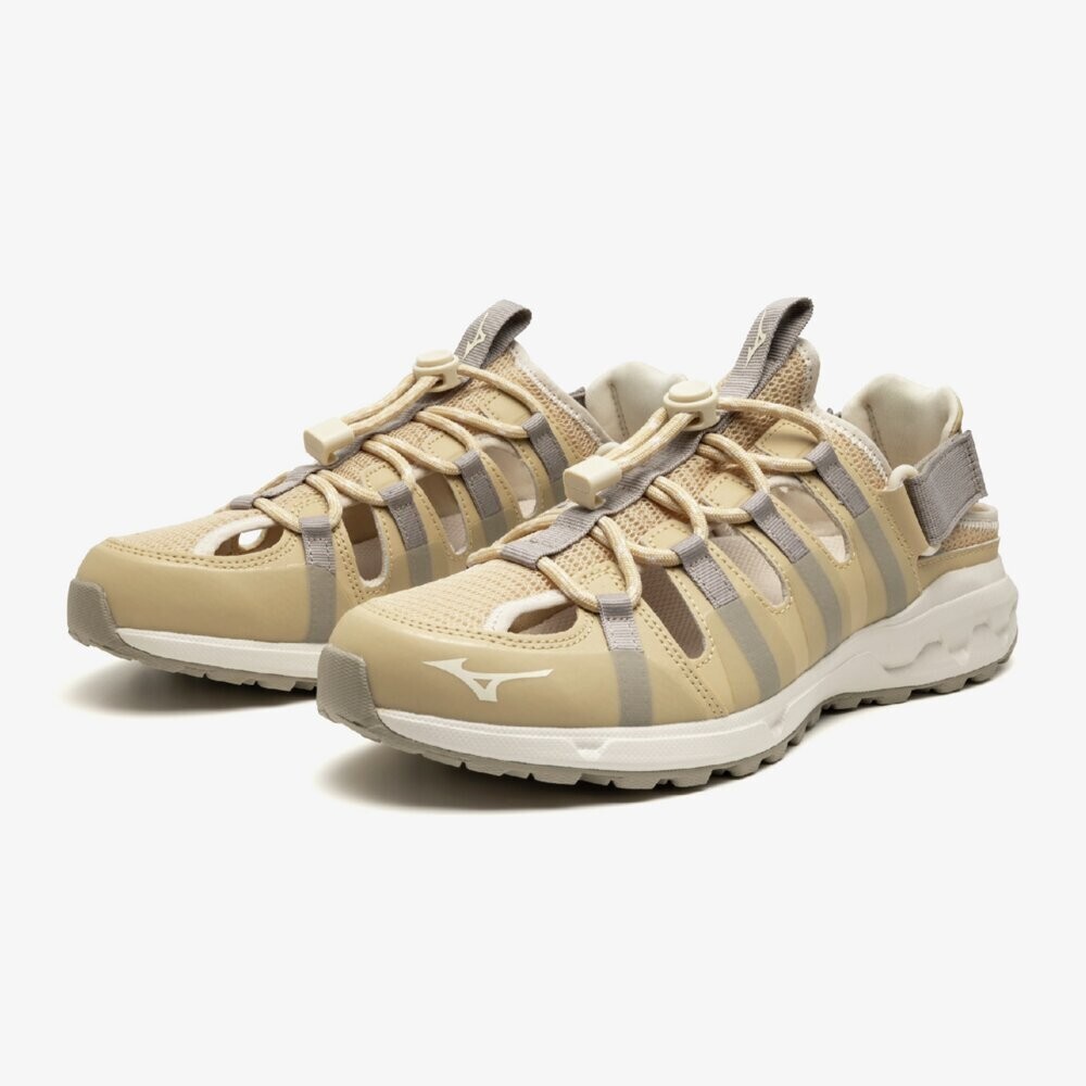 MIZUNO WAVE EVOKE SWITCH B1GA2400 49 Sand Beige Width 3E Lifestyle