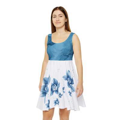 ebay skater dress Women Embroidered Skater Dress - A