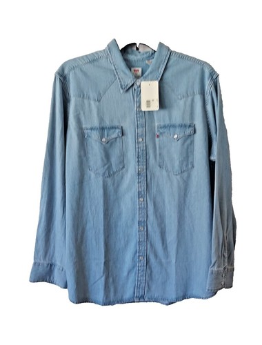 Vintage LEVI'S Panatela Tops Denim EUC Shirt 70's ORANGE TAB