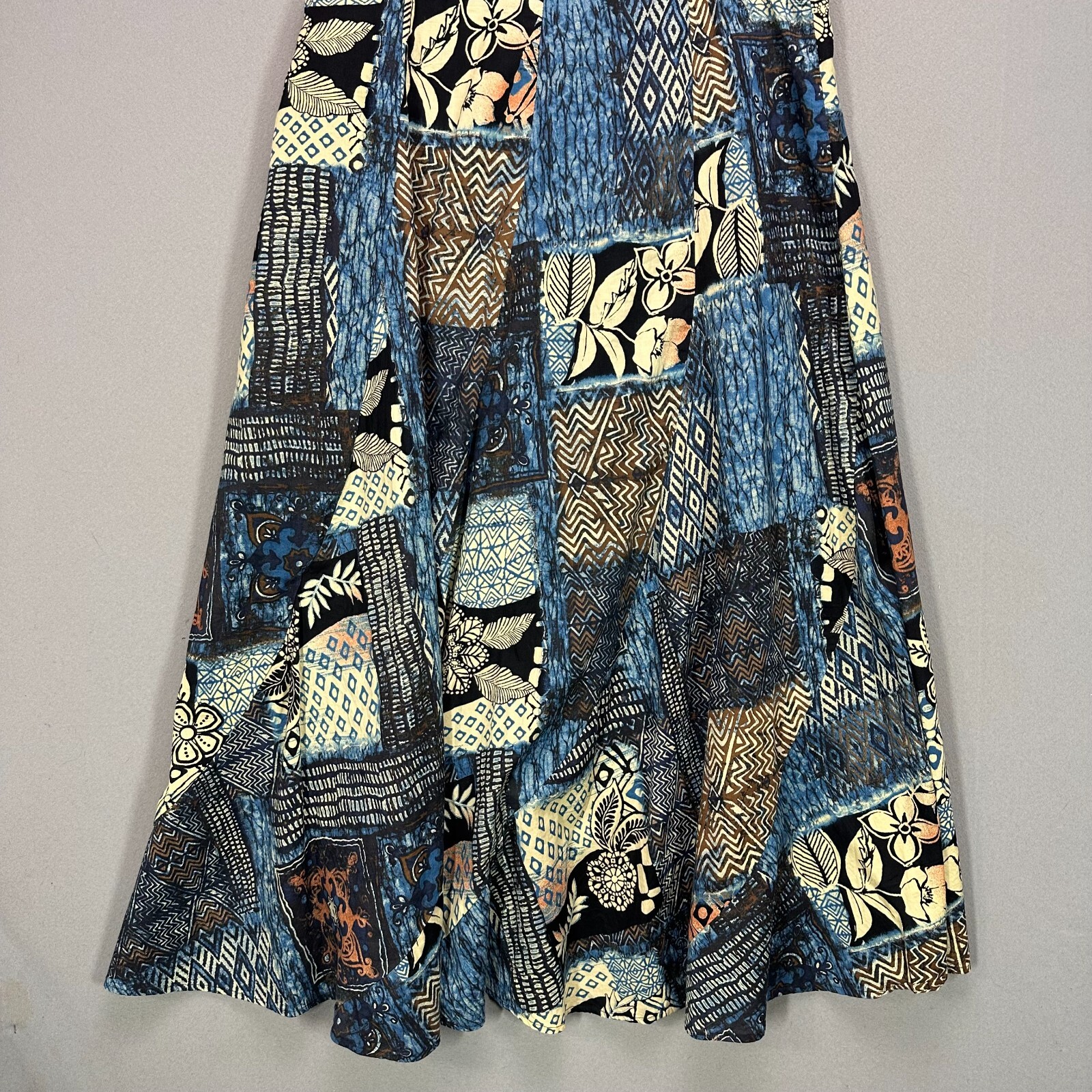 Chico's Sz 2 Patchwork Pattern Maxi Medium A-Line… - image 13