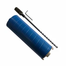 Dry Diamond Core Drill Bit, 9.5" Drilling Depth, 5/8"-11 Pilot Bit Adapter