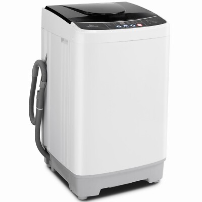 2 in 1 Full-Automatic Washing Machine 15.6lbs Portable Compact Laundry Washer US