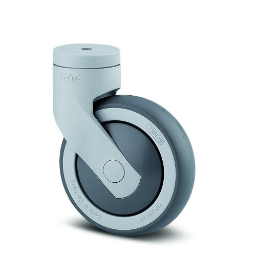 Roulette pivotante ø100mm Levina TEN roulette design pour meuble mobile
