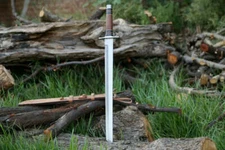 Beautiful handmade D2 steel Blade Tanto Sword  comes with leather sheath .