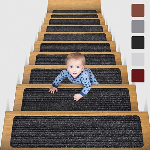 New Carpet Stair Treads NONSLIP MACHINE WASHABLE Mats, 20x67cm