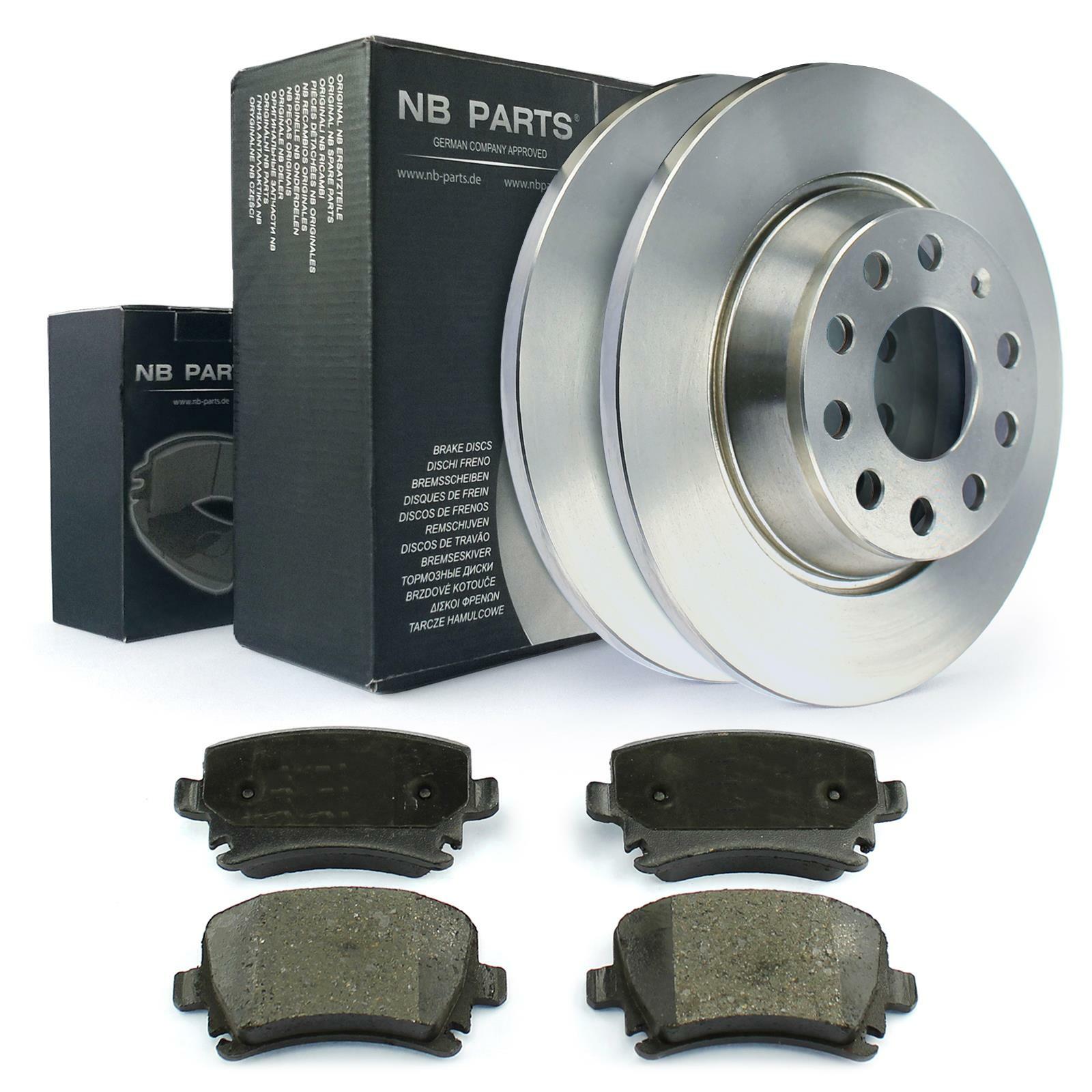 Brake discs rear brake pads 282 for VW Golf 6 Jetta Passat 3C Sharan
