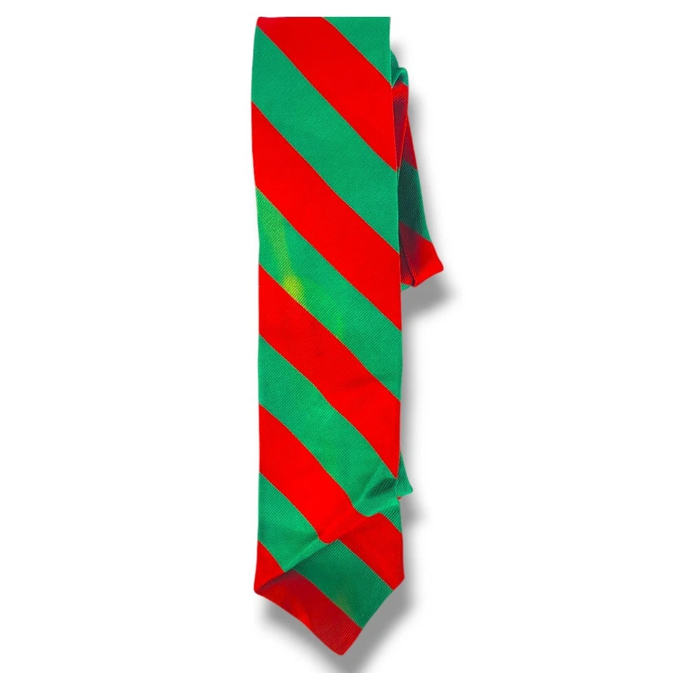 Рождественский галстук ~ сезонный праздник Рождество красный зеленый  - Изображение 3 из 3