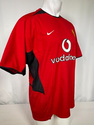 David Beckham #7 Manchester United 2002 Nike Red Football Jersey