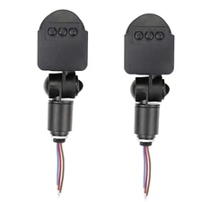 2x 180° LED Infrared PIR Motion Sensor Detector Wall LED Light Switch 85-265V