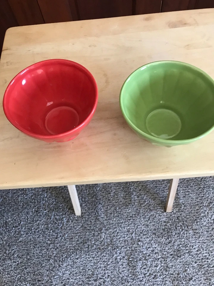 Pottery Barn Set of 2 Colorful Bowls - Image 2 of 4