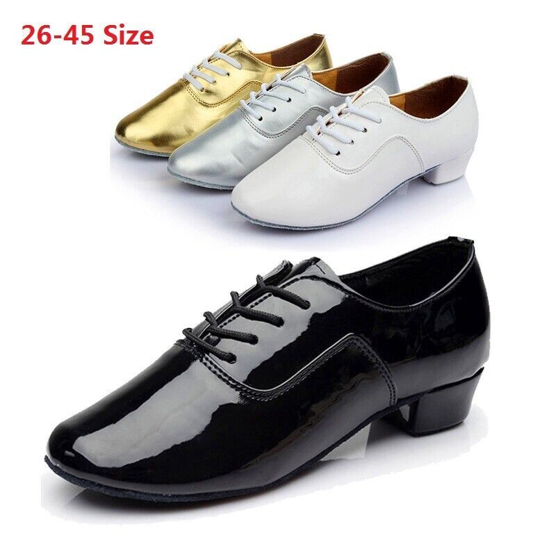 Zapatos de baile de salsa de tango con cordones de ritmo latino para hombre niños y niños