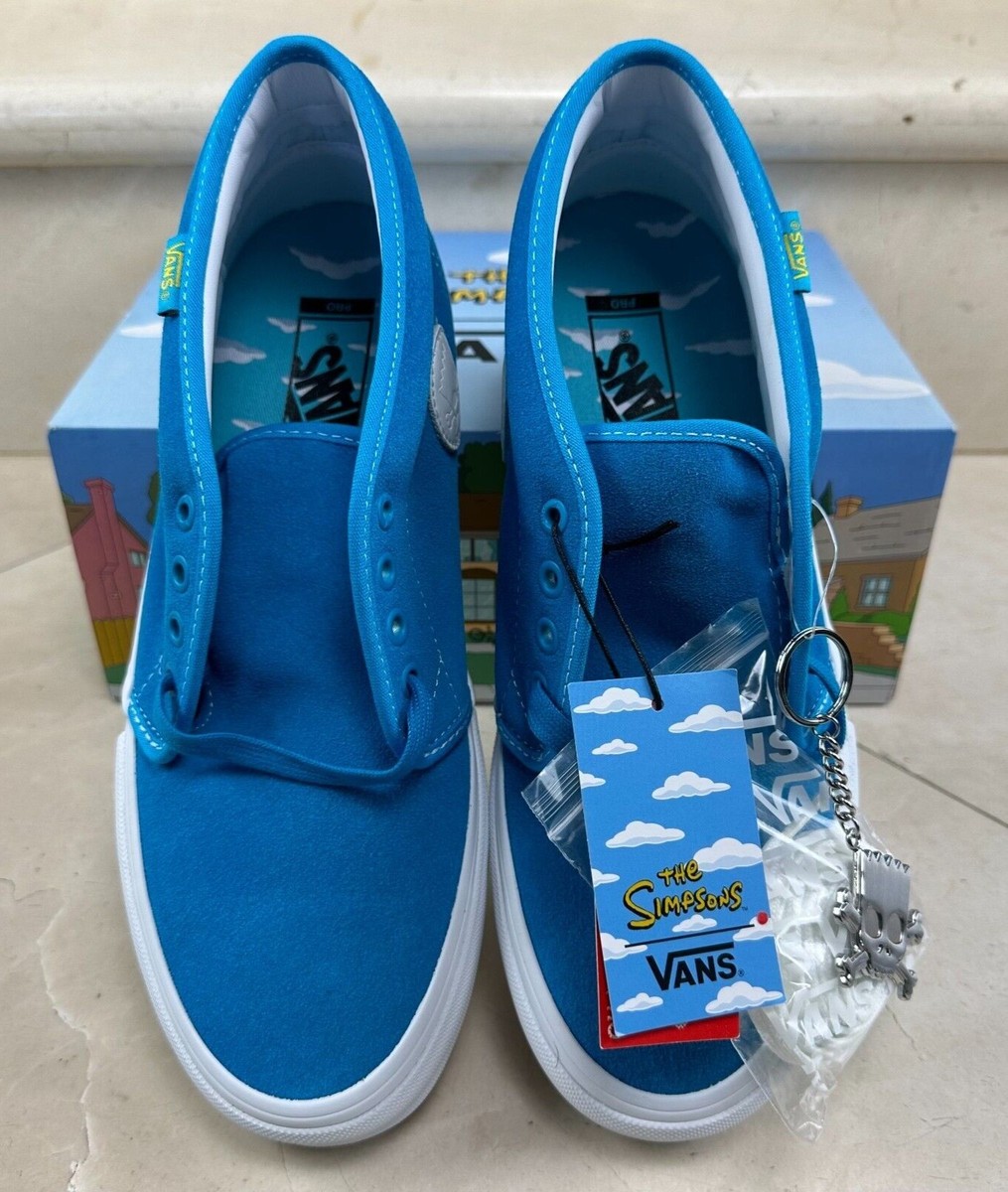Mens Size 9 - Vans X The Simpsons - Bart Blue - Chukka Pro - Sold