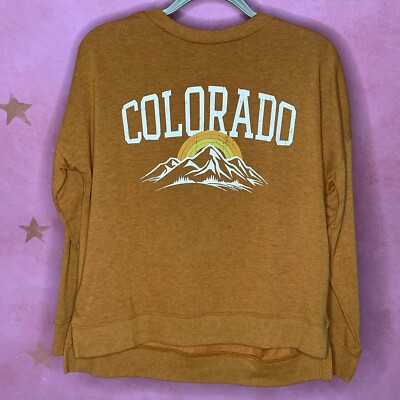 Colsie Women's Colorado French Terry Lounge Gorpcore Sweatshirt Tan Size XSmall