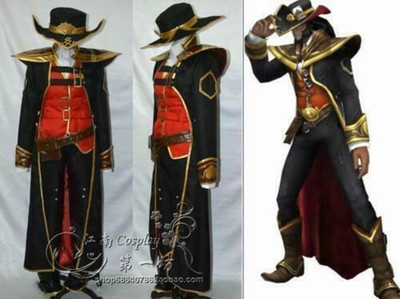 League Of Legends LOL Twisted Fate The Card Master Cosplay Costume
