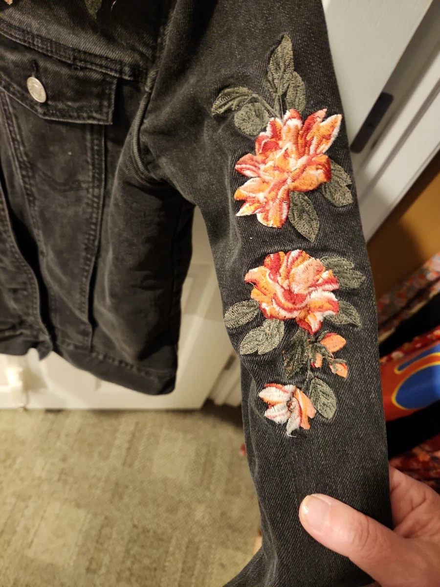 Pacsun black denim jacket top