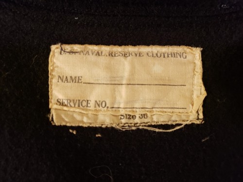 Vintage Seconda Guerra Mondiale U. Blu Navy Personnelman 1st Classe Felpa Divisa - Foto 5 di 11