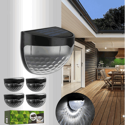 4x SUPER BRIGHT SOLAR POWERED DOOR FENCE WALL LIGHTS LED OUTDOOR GARDEN LIGHTING 4x SUPER BRIGHT SOLAR POWERED DOOR FENCE WALL LIGHTS LED OUTDOOR GARDEN LIGHTING