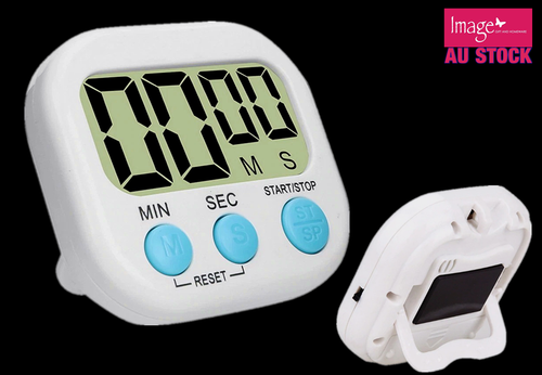 Digital Clock Countdown Timer Magnetic Stick Cook Alarm Kitchen Sport ...