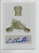 2023 Leaf Perfect Game A-Printing Plate Base Auto Black Christian Chatterten 1/1