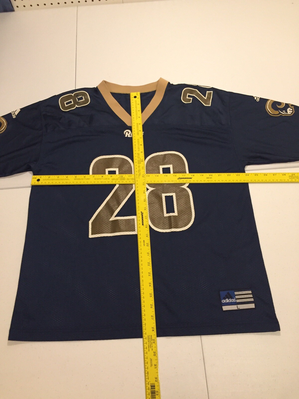 Maillot NFL St Louis Rams Dédicacé Par Marshall Faulk - Taille XL - Certifié Beckett (BAS)