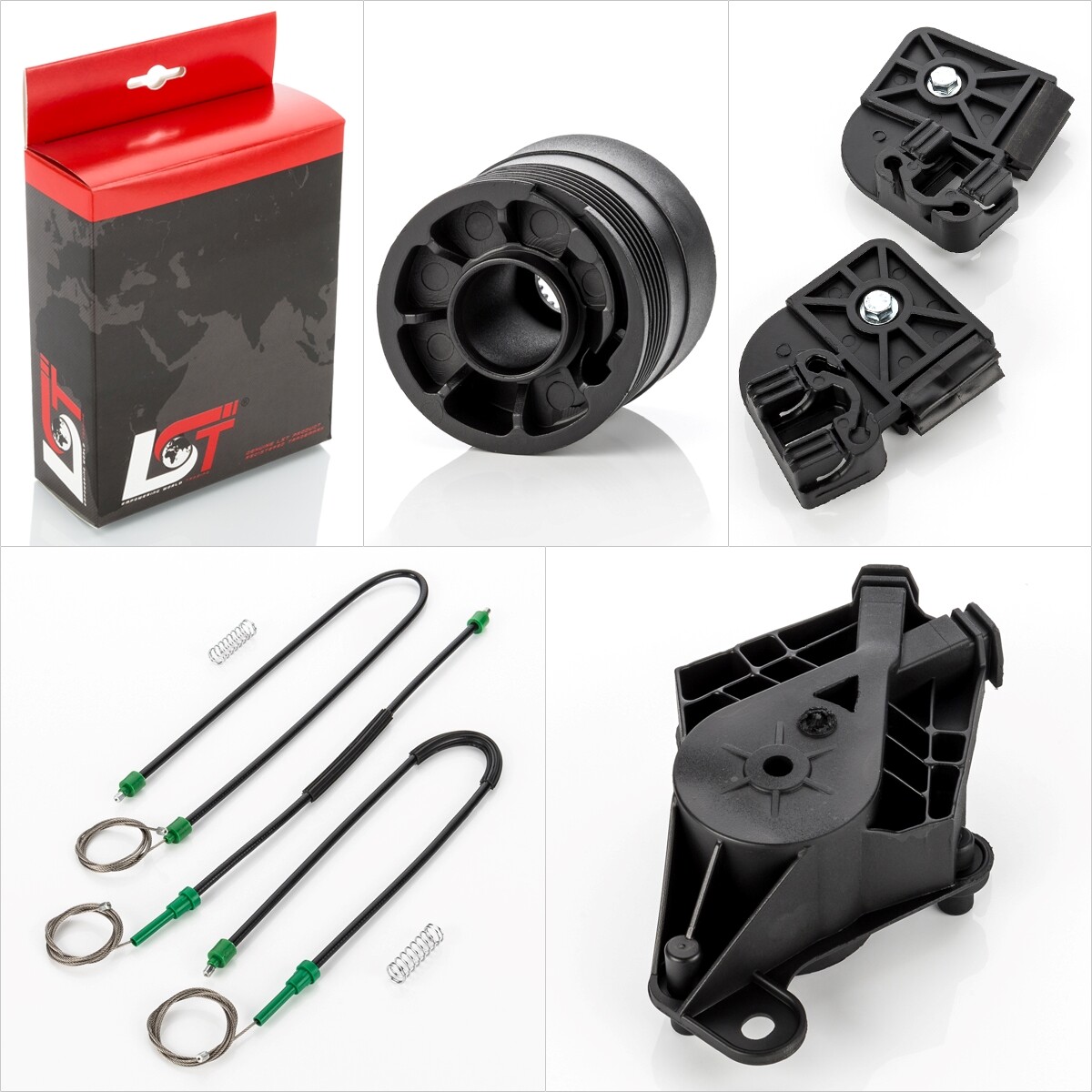 Window Regulator Repair Kit Front Right for VW Multivan V VI Transporter T5 T6