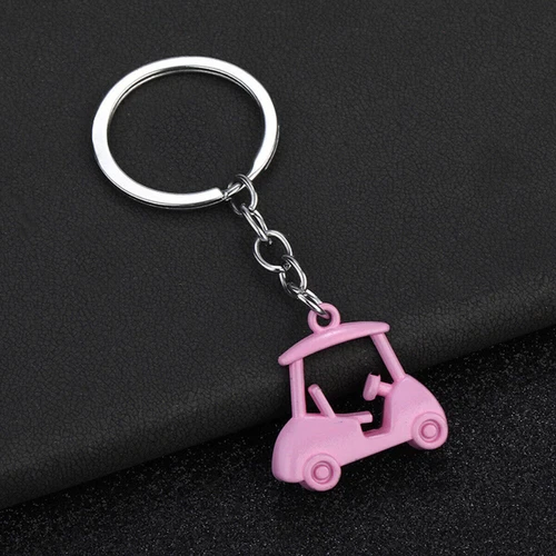1pc Fashionable Hot Selling Alloy Golf Cart Neutral Fun Gift Keychain - Imagen 7 de 35