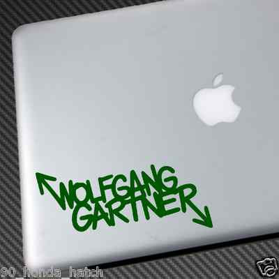 WOLFGANG GARTNER VINYL STICKER CAR DECAL deadmau5 skrillex knife partycd shirt 