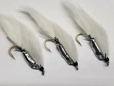 White Death Steelhead Streamer Size 4 (per 3)