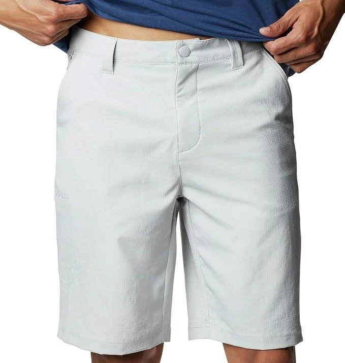 NEW MENS COLUMBIA PFG FISHING GEAR GREY TAMIAMI SHORTS SIZE 40 8" INSEAM