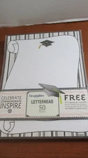 GEOGRAPHICS~GRADUATION LETTERHEAD COMPUTER PRINTER Scrapbook PAPER~50 Sheets~NIP