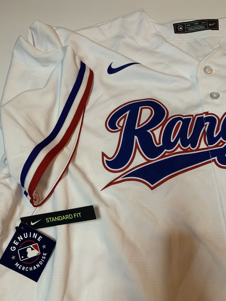 TEXAS ANDRUS ユニフォーム XL Nike MLB Texas Rangers Elvis Andrus #1 Home Jersey Men's 2XL