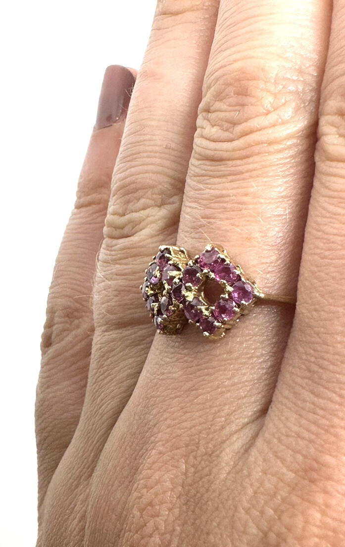 9ct Gold Ruby Ring Yellow Gold Ruby Ring Stylish … - image 14