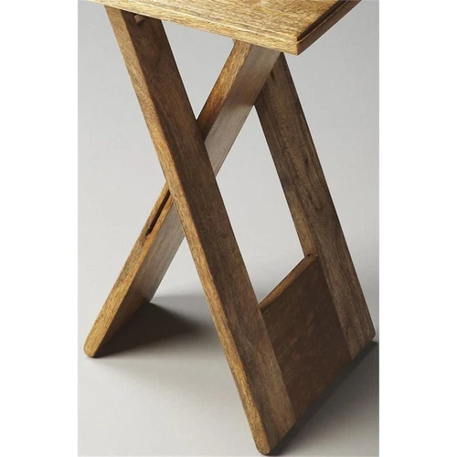Butler Specialty Hammond Natural Wood Folding Table - Picture 1 of 3