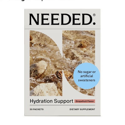 Needed. Hydration Support Electrolyte Powder Grapefruit 30 Packets 3.6 oz