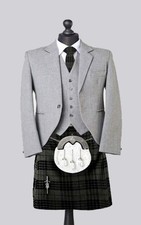 Men Scottish Wedding Outfit Men Kilt Outfit Tartan Jacket Kilt Tartan outfit