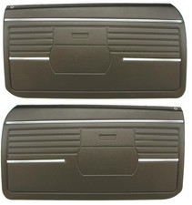 1968 Camaro Standard Interior Pre-assembled Oe Style Door Panels Black