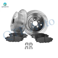 6 Rear 286mm Brake Disc Rotors-Ceramic Brake Pad Kit To 2008-2014 Subaru Impreza