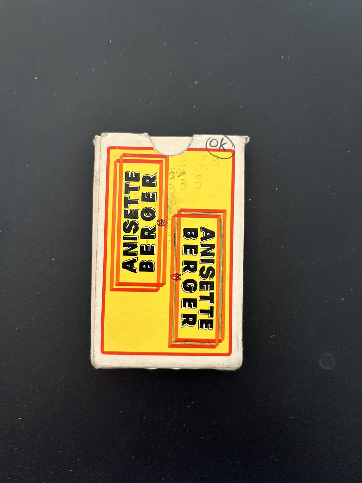 Jeu De Cartes Anisette Berger Boîte Abîmé Bon État