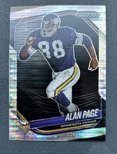 2025 Panini Prizm Black Alan Page Silver Pulsar #85 Vikings