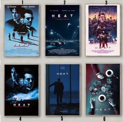 Heat Al Pacino Robert De Niro Crime Thriller Movie Poster Collection