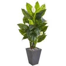 63 Spathyfillum Artificial Plant in Slate Pla...