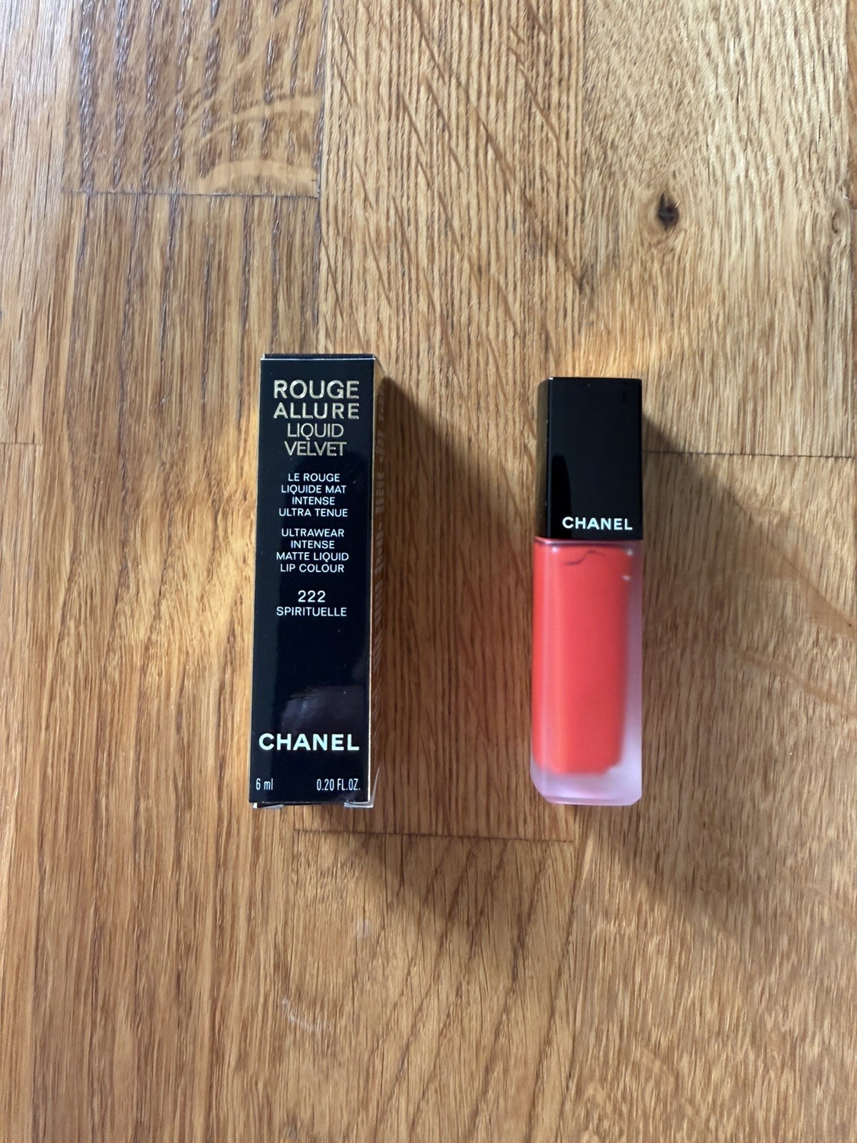 Chanel Rouge Allure Liquid Velvet 222 Spirituel encre à lèvres mat longue tenue