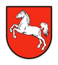 Wappen - Deutschland - Niedersachsen - DE - NI - für Auto, Laptop und mehr