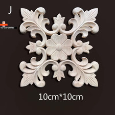 Holzschnitzerei Onlays Applikationen Dekoration für Zuhause Holz Aufkleber für Möbel Holz