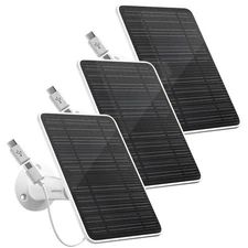 Solar Panel for Security Camera, 5V 4W Solar Panels Charger Compati... Fast Ship